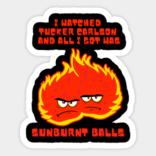 SUNBURNT BALLS Sticker